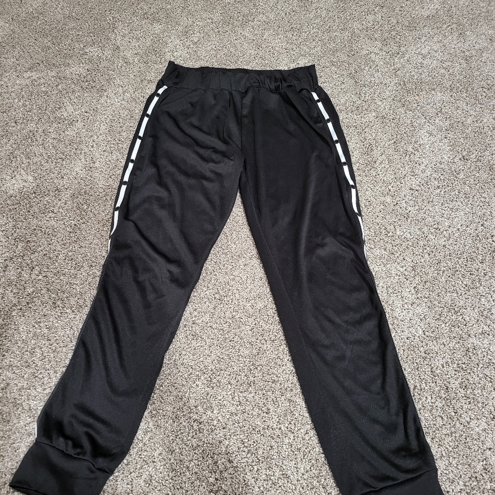 Black and White Jogging Pants - Girls